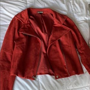 Suade hot pink blazer